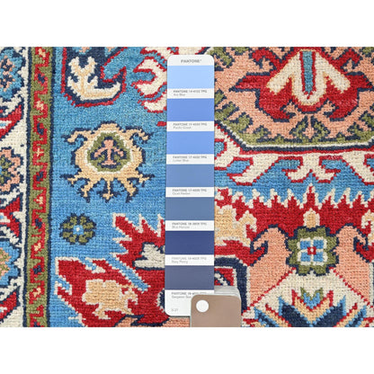 Kazak Wool Hand Knotted Rug Blue 2.8x3.11 -O0400