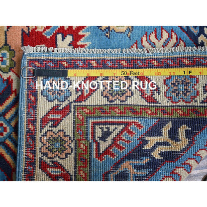 Kazak Wool Hand Knotted Rug Blue 2.8x3.11 -O0400
