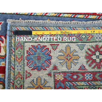 Kazak Wool Hand Knotted Rug Blue 2.9x4.1 -O0404