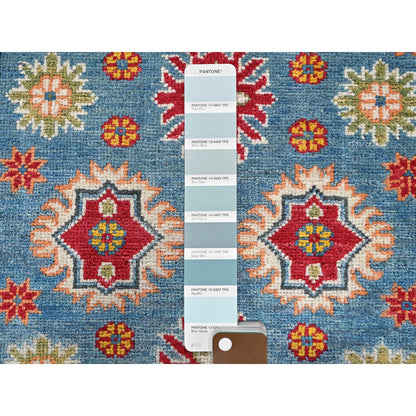 Kazak Wool Hand Knotted Rug Blue 2.10x3.11 -O0405