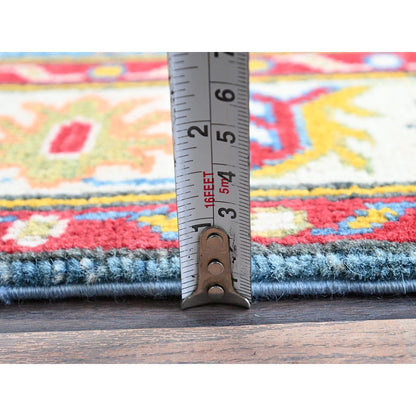 Kazak Wool Hand Knotted Rug Blue 2.10x3.11 -O0405