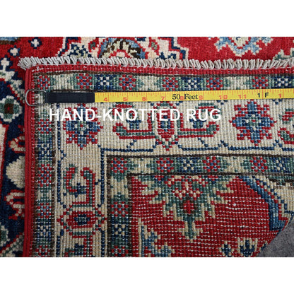 Kazak Wool Hand Knotted Rug Red 2.6x4.0 -O0406