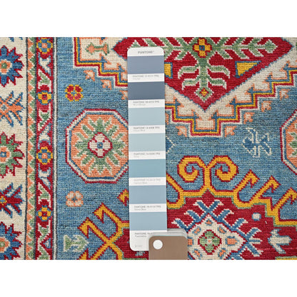 Kazak Wool Hand Knotted Rug Blue 3.3x5.0 -O0414