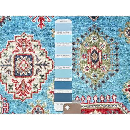 Kazak Wool Hand Knotted Rug Blue 3.11x6.0 -O0418