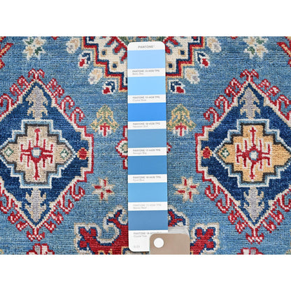 Kazak Wool Hand Knotted Rug Blue 3.10x6.3 -O0422