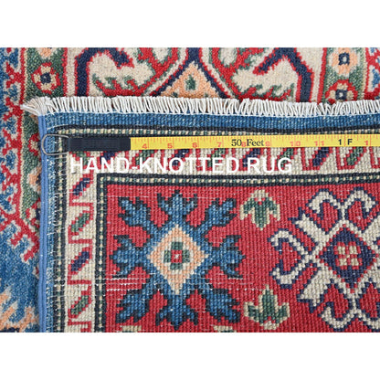 Kazak Wool Hand Knotted Rug Blue 4.1x6.0 -O0423