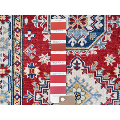 Kazak Wool Hand Knotted Rug Red 2.8x6.7 -O0433