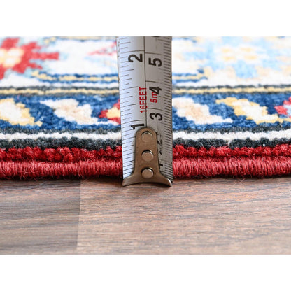 Kazak Wool Hand Knotted Rug Red 2.8x6.7 -O0433