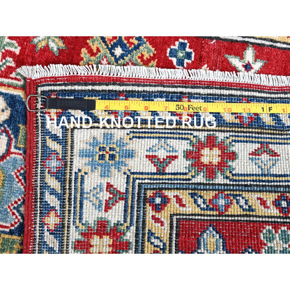 Kazak Wool Hand Knotted Rug Red 2.8x6.7 -O0433