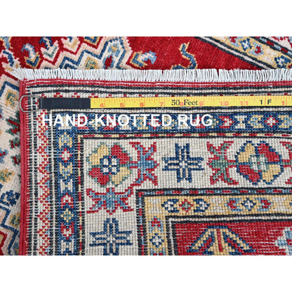 Kazak Wool Hand Knotted Rug Red 2.6x6.3 -O0436