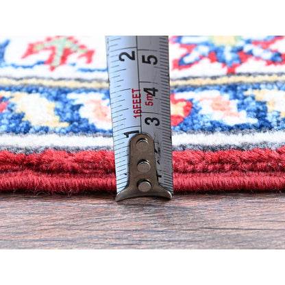 Kazak Wool Hand Knotted Rug Red 2.9x6.6 -O0448