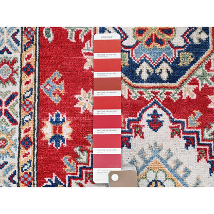 Kazak Wool Hand Knotted Rug Red 2.7x6.9 -O0451