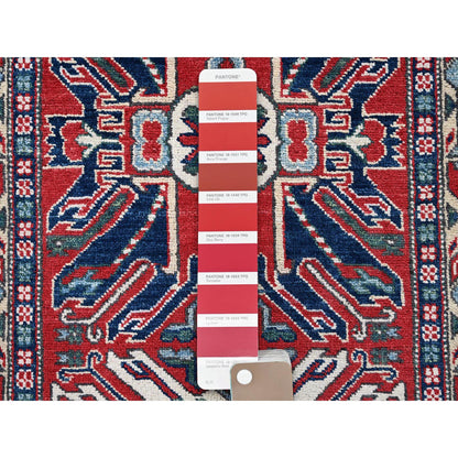 Kazak Wool Hand Knotted Rug Red 2.9x9.10 -O0453