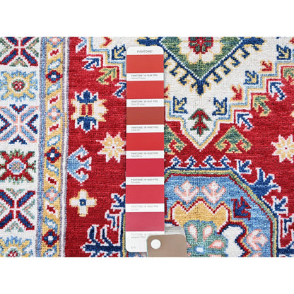 Kazak Wool Hand Knotted Rug Red 2.9x9.8 -O0456