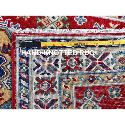 Kazak Wool Hand Knotted Rug Red 2.9x9.8 -O0456