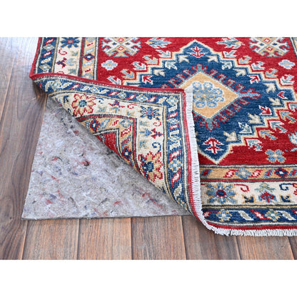Kazak Wool Hand Knotted Rug Red 2.10x9.7 -O0457