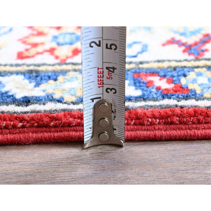Kazak Wool Hand Knotted Rug Red 2.10x9.7 -O0457