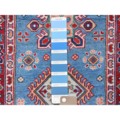 Kazak Wool Hand Knotted Rug Blue 2.9x9.6 -O0459