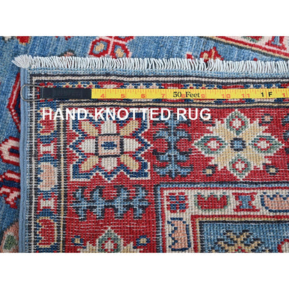 Kazak Wool Hand Knotted Rug Blue 2.9x9.6 -O0459