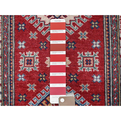 Kazak Wool Hand Knotted Rug Red 2.6x7.9 -O0464