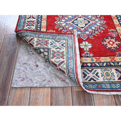 Kazak Wool Hand Knotted Rug Red 2.9x8.0 -O0465