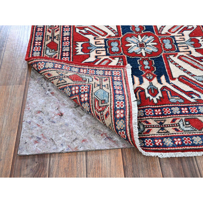 Kazak Wool Hand Knotted Rug Red 2.9x9.10 -O0466