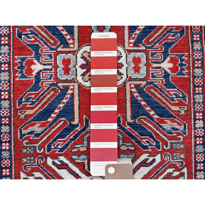 Kazak Wool Hand Knotted Rug Red 2.9x9.10 -O0466