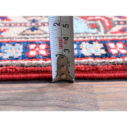 Kazak Wool Hand Knotted Rug Red 2.9x9.10 -O0466