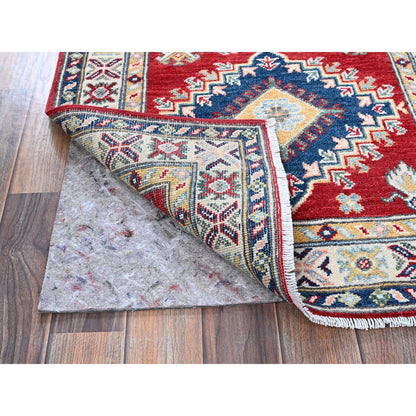 Kazak Wool Hand Knotted Rug Red 2.7x8.1 -O0468