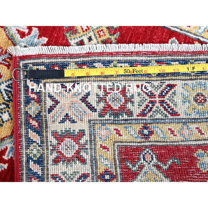 Kazak Wool Hand Knotted Rug Red 2.7x8.1 -O0468