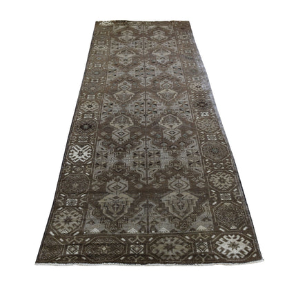 Traditional Wool Hand Knotted Rug Brown 2.10X9.2  -O047009