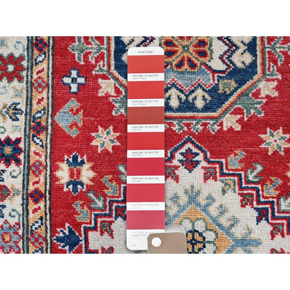 Kazak Wool Hand Knotted Rug Red 2.7x6.8 -O0470