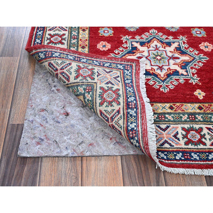 Kazak Wool Hand Knotted Rug Red 2.9x16.5 -O0473
