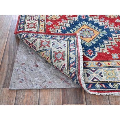 Kazak Wool Hand Knotted Rug Red 2.9x9.6 -O0480