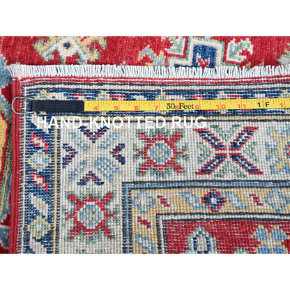 Kazak Wool Hand Knotted Rug Red 2.9x9.6 -O0480