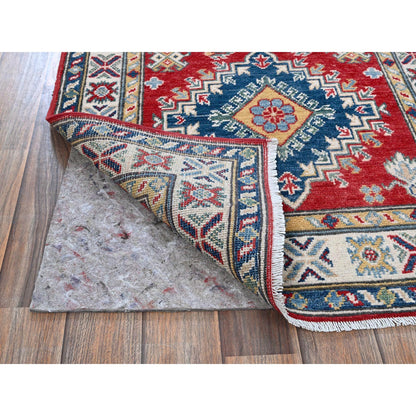 Kazak Wool Hand Knotted Rug Red 2.7x10.0 -O0481