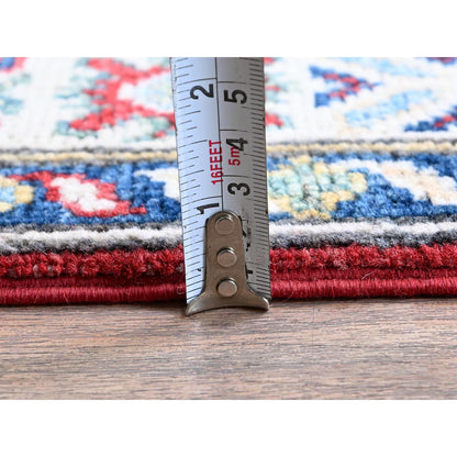 Kazak Wool Hand Knotted Rug Red 2.7x10.0 -O0481