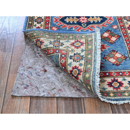 Kazak Wool Hand Knotted Rug Blue 2.0x6.0 -O0483