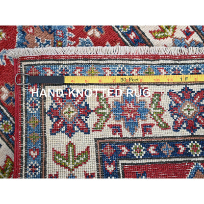 Kazak Wool Hand Knotted Rug Red 1.11x6.2 -O0485