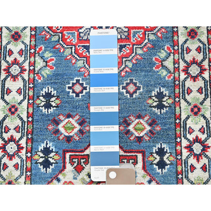 Kazak Wool Hand Knotted Rug Blue 2.1x6.1 -O0487