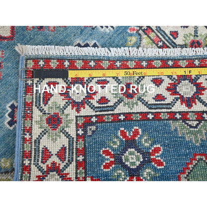 Kazak Wool Hand Knotted Rug Blue 2.1x6.1 -O0487