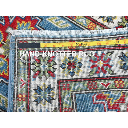 Kazak Wool Hand Knotted Rug Blue 2.3x6.0 -O0488