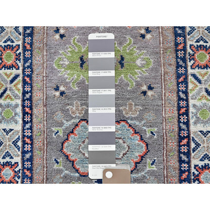 Kazak Wool Hand Knotted Rug Grey 2.1x5.10 -O0489