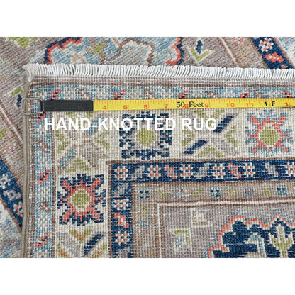 Kazak Wool Hand Knotted Rug Grey 2.1x5.10 -O0489