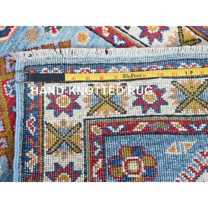 Kazak Wool Hand Knotted Rug Blue 2.1x5.9 -O0492