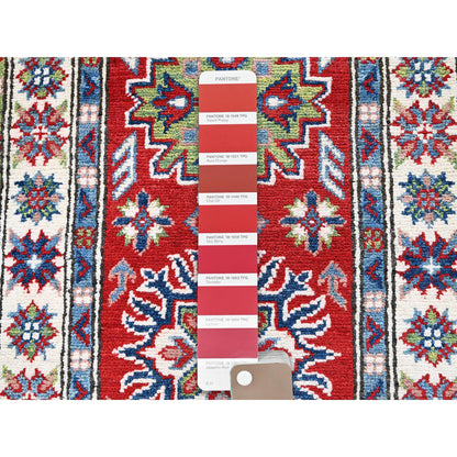 Kazak Wool Hand Knotted Rug Red 2.1x6.0 -O0494
