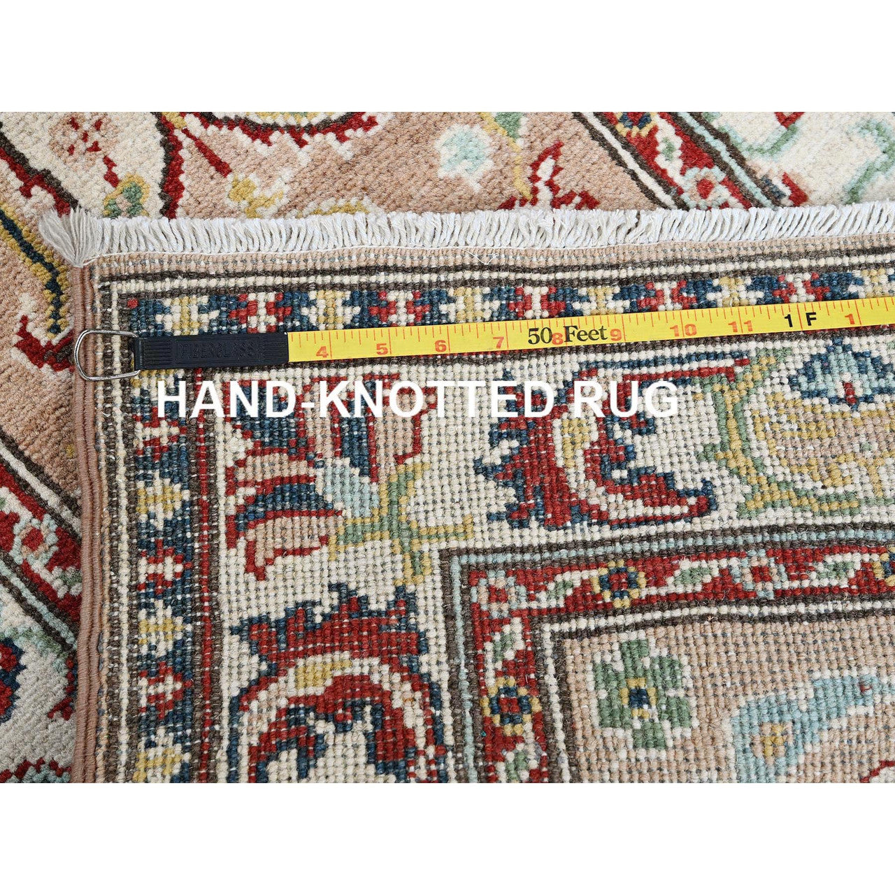 Brown 2'2" x 5'10" Kazak Hand knotted Wool Rug - Sku: O0495