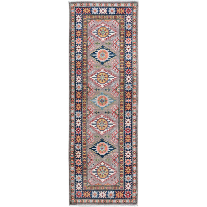 Kazak Wool Hand Knotted Rug Brown 1.11x5.9 -O0497