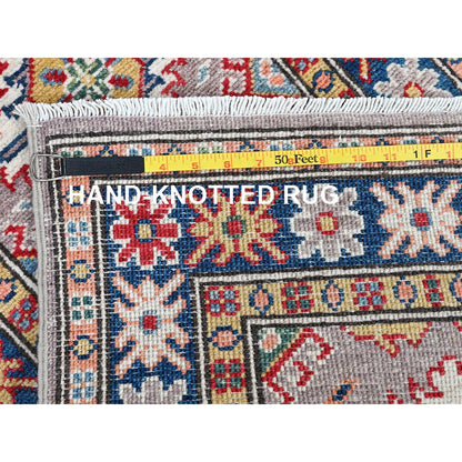 Kazak Wool Hand Knotted Rug Brown 1.11x5.9 -O0497