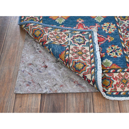 Kazak Wool Hand Knotted Rug Blue 1.11x5.9 -O0499